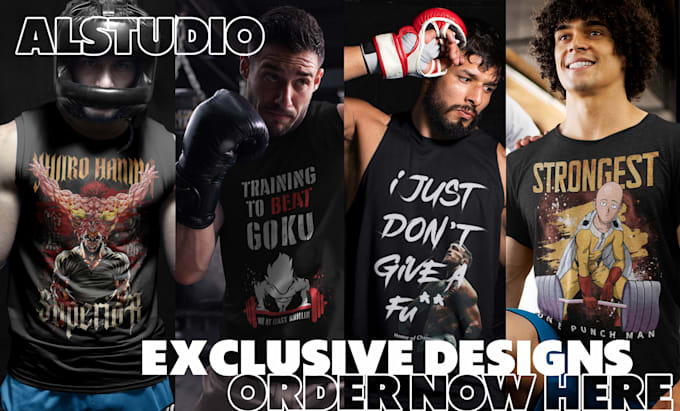 design a gym fitness martial arts sports t shirt for you