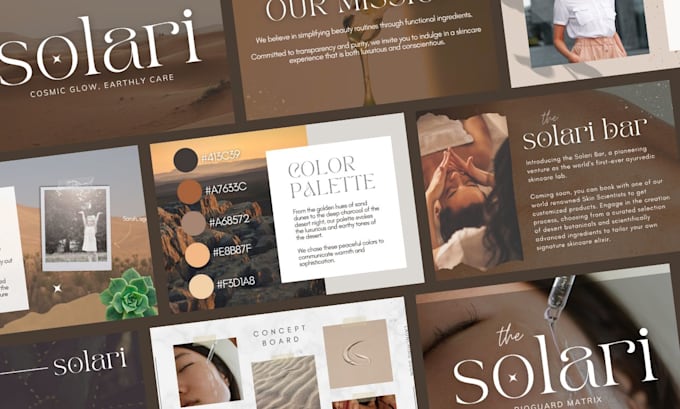 design an aesthetic pitch deck