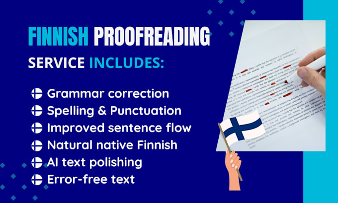 proofread and edit your finnish text