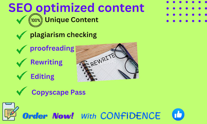 rewrite articles, blogpost or text