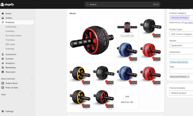 upload bulk products in shopify store by csv