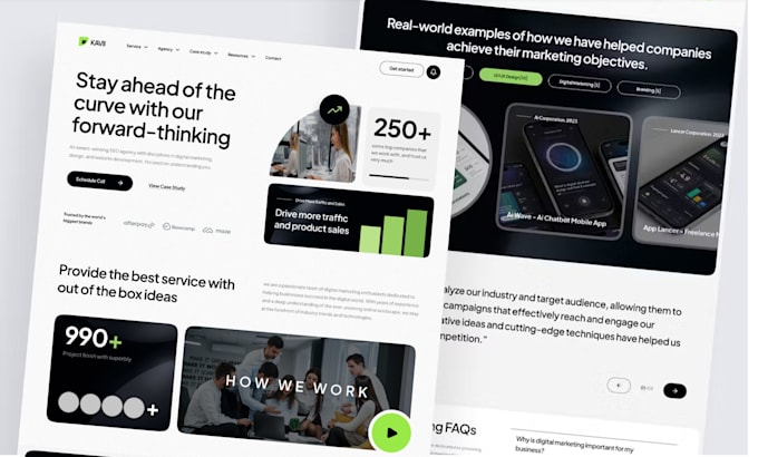 design interactive stylish responsive website design UI UX