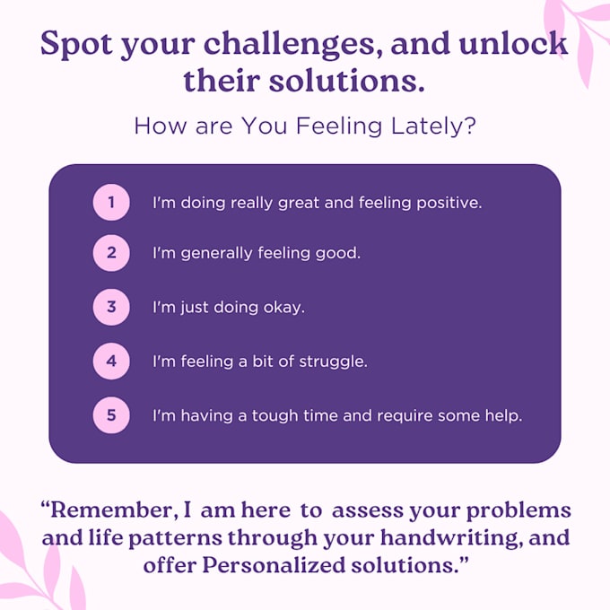 perform your handwriting analysis to reveal your personality