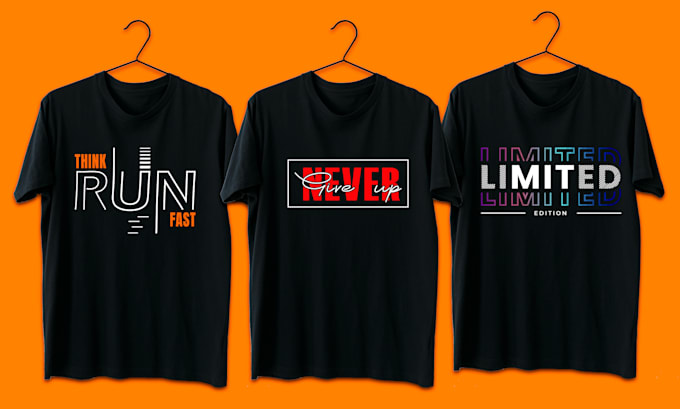 create minimalist typography t shirt design