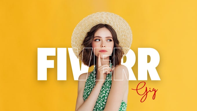 create a professional fiverr gig description and images