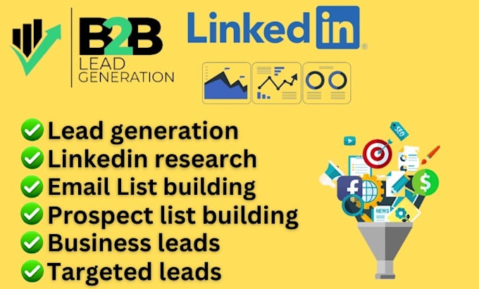 linkedin sales navigator b2b lead generation email list building lead gen