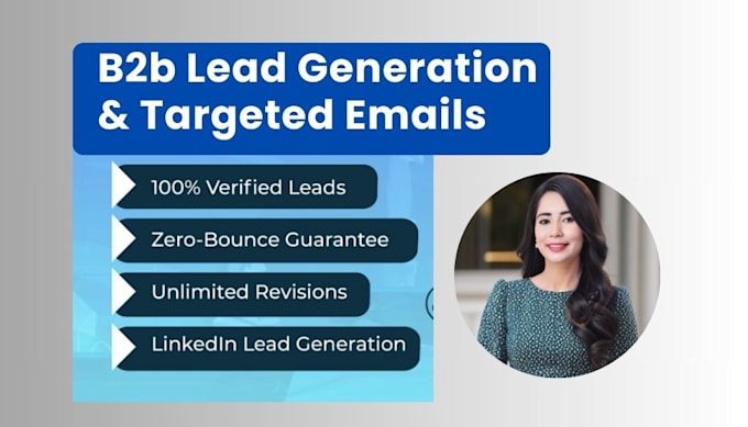 b2b lead generation, email list building, linkedin, prospect list, web research