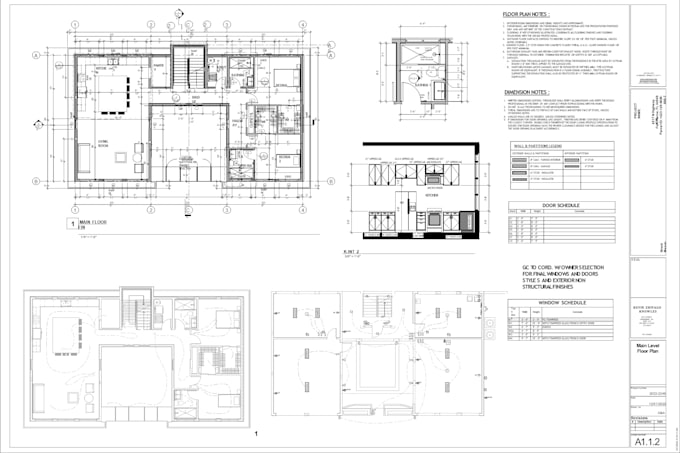 do architectural and construction drawings in autocad and revit