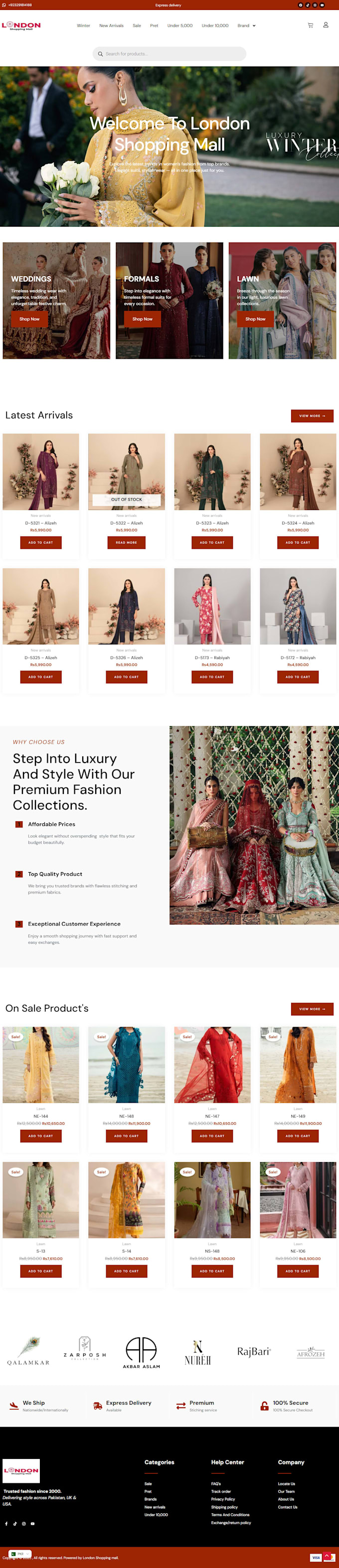 create modern landing page design