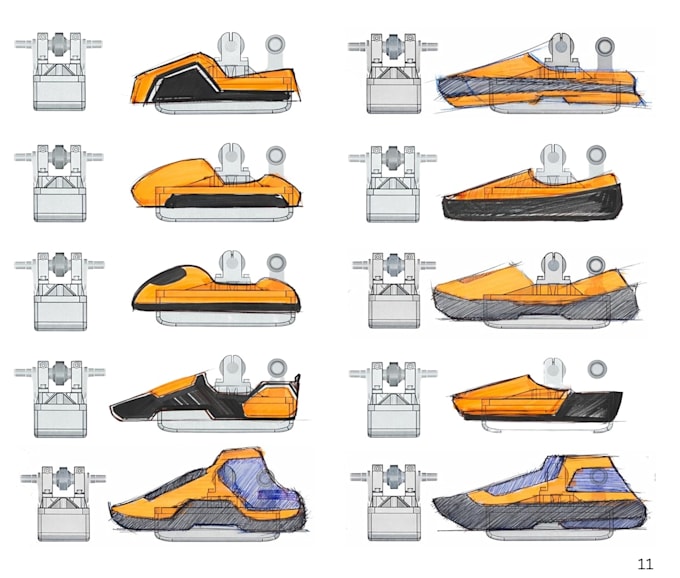ideate and develop industrial design sketches