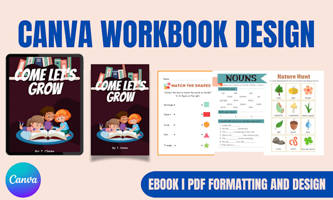 design PDF, ebook or workbook using canva