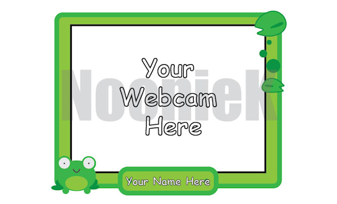 design a webcam overlay for your stream