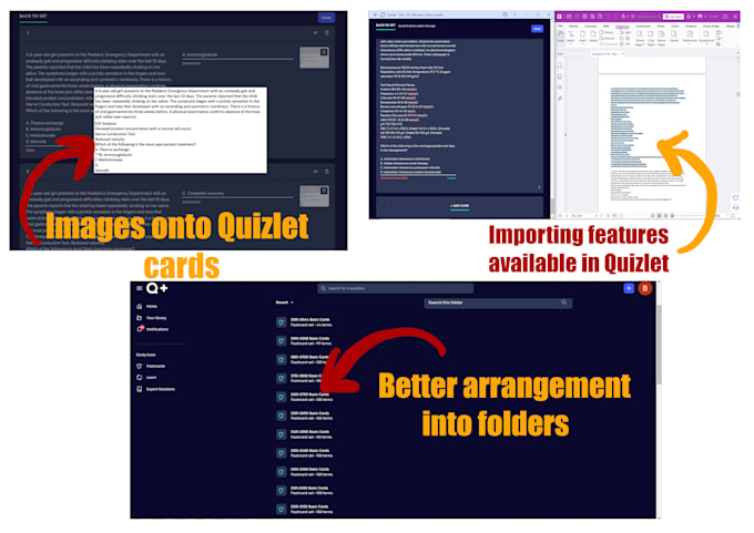 create study friendly anki decks and quizlet cards for you