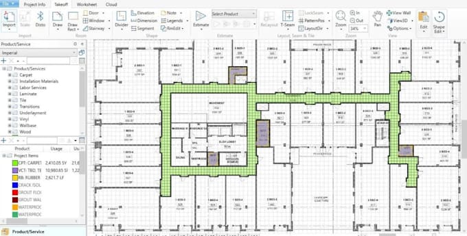 give you flooring and paint estimates using measure square 8