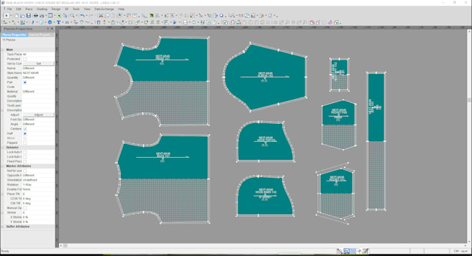 create a professional sewing pattern making and marker making in optitex pds