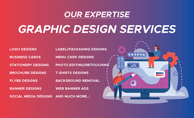 do your graphic design work in adobe photoshop and illustrator