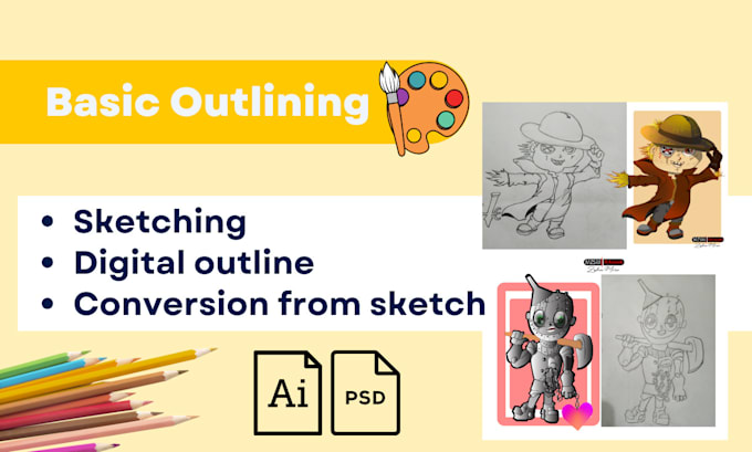 do character design and concept art for you