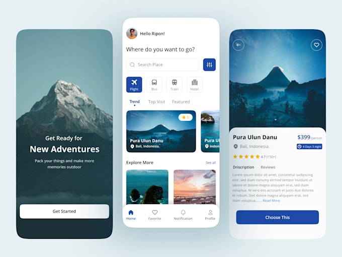develop a responsive and functional react native app for you