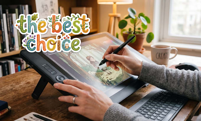 illustrate childrens books with authentic, handmade art