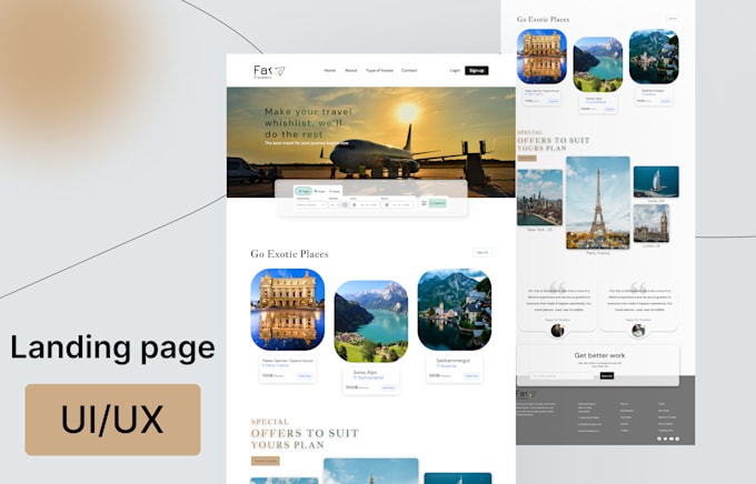 design stunning innovative web landing page design UI UX