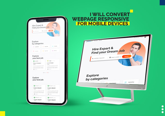 convert webpage responsive for mobile devices
