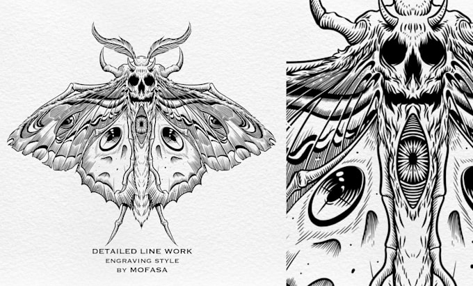 turn your idea into an illustration for a tattoo and t shirt