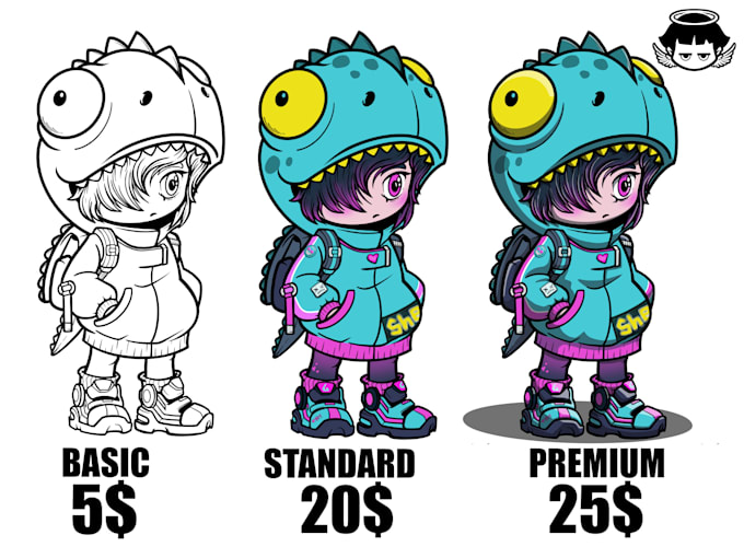 create design custom cartoon mascot,cartoon character