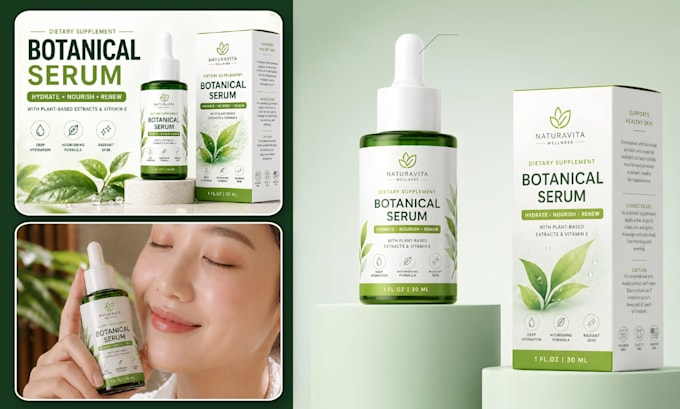 design label packaging and create amazon product images