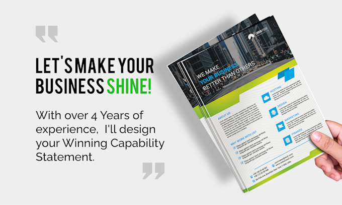 design your federal government capability statement