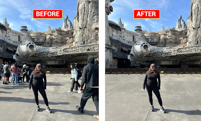 remove object, unwanted object, remove people from photo