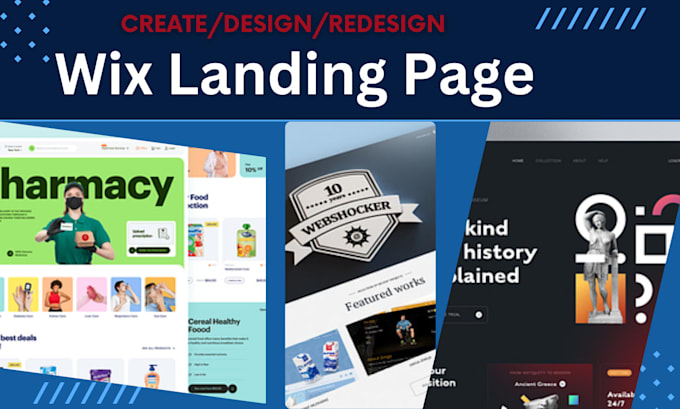 build a unique wix landing page and responsive website with wix studio