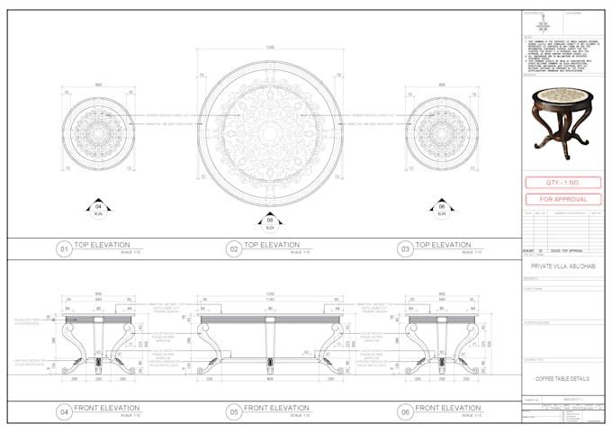 do joinery shop drawing, millwork drawing