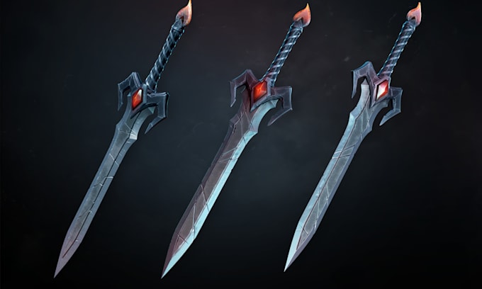 create qyality aaa 3d weapon for your game