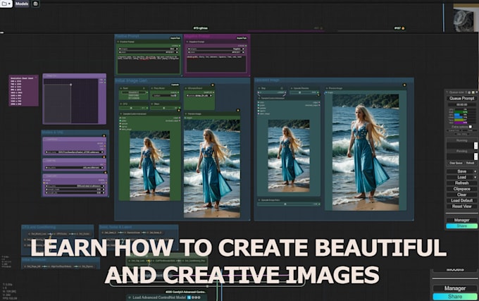 teach comfyui, tune setups and create workflows for stable diffusion