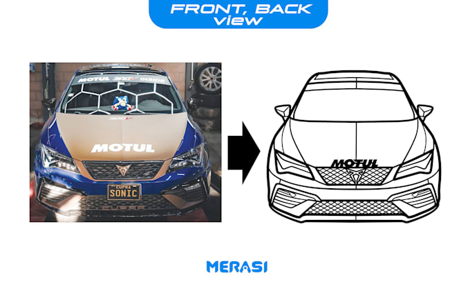 car silhouette for custom metal art