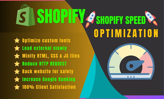 do shopify speed optimization and increase shopify score