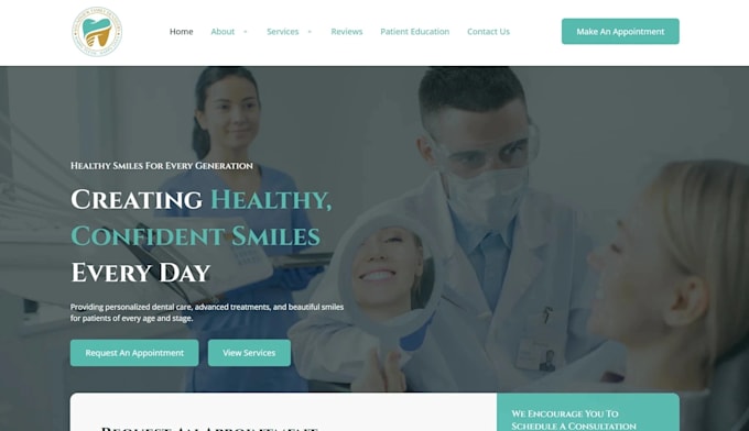 design hippa compliant medical, health care, home care, dental clinic website