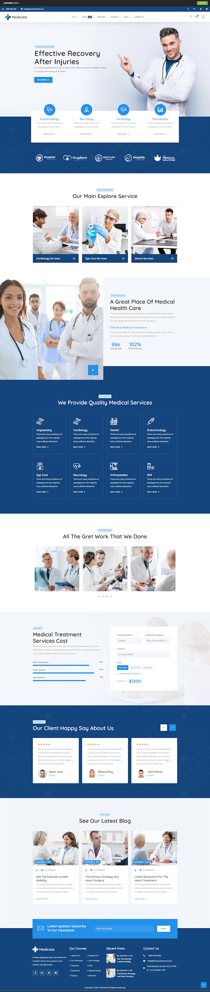 do medical website, healthcare website, dentist or dental clinic website design