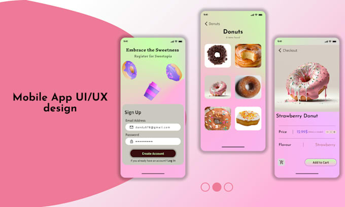 do ui ux design, mobile app design in figma