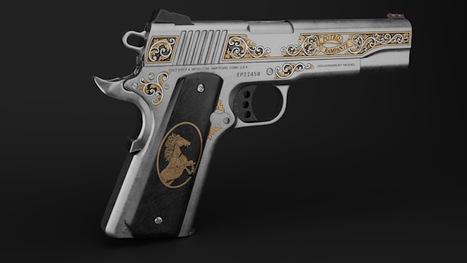 do high quality 3d weapons models, uv mapping, texturing, lods, game ready