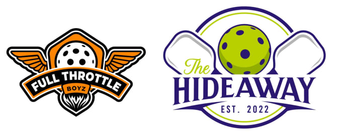 do modern pickleball logo design