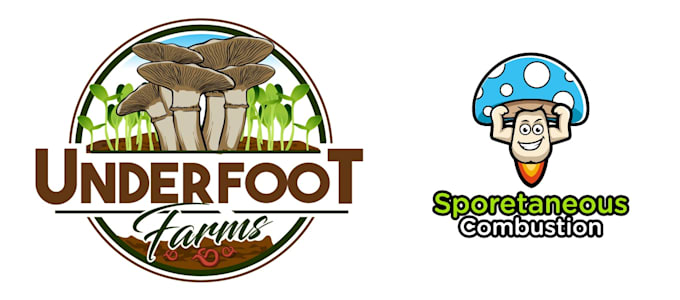 do make an modern unique mushroom logo