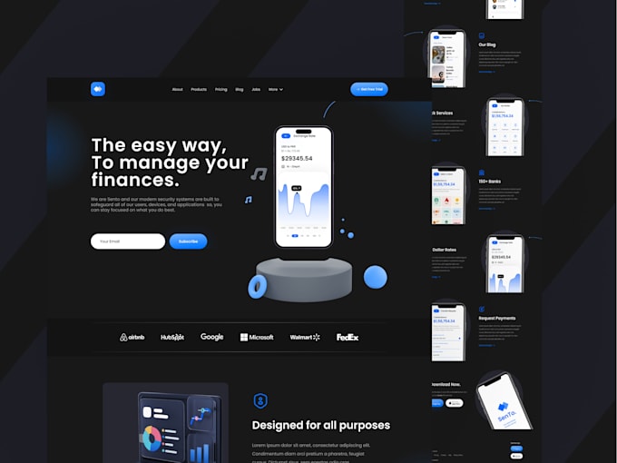 design wordpress website UX UI pages with figma
