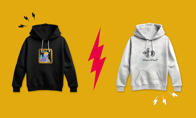 hoodie design with custom design and varsity jacket plus 3d mockup