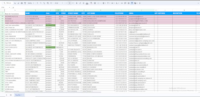 do advanced data enrichment job, missing data collection, email list building