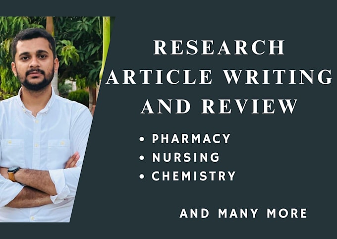 write pharmacy, nursing and chemistry research article