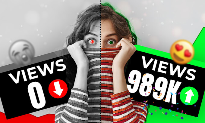 make view booster clickbait youtube thumbnail design