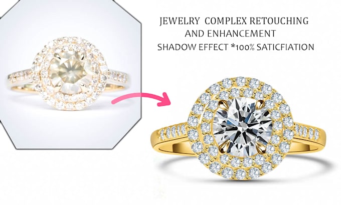 do high end complex jewelry photo retouch and jewelry editor