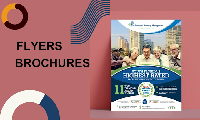 design business flyers, posters and corporate brochures