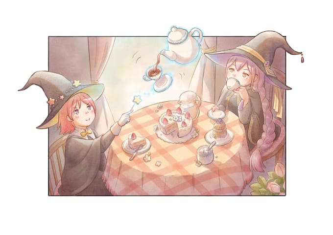 create children book illustration and comic